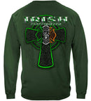 Firefighter Irish Green Foil Premium Hooded Sweat Shirt