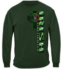 Firefighter Irish Green Foil Premium Long Sleeves