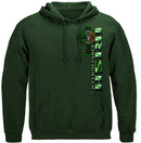 Firefighter Irish Green Foil Premium Hooded Sweat Shirt