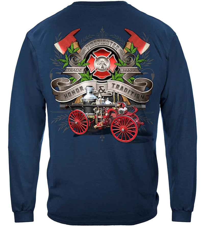 Firefighter Traditional Anique Pump Truck Premium T-Shirt