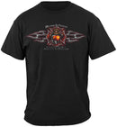 Firefighter Desire To Serve Silver Foil Premium Long Sleeves