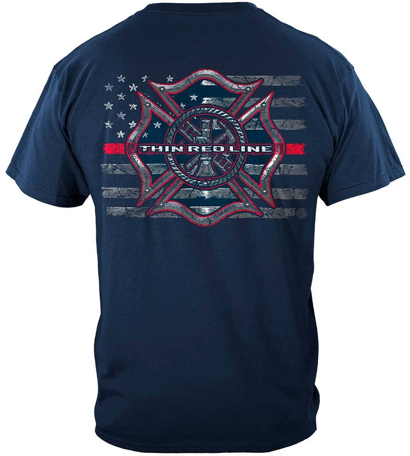 Thin Red Line Firefighter Premium Hooded Sweat Shirt