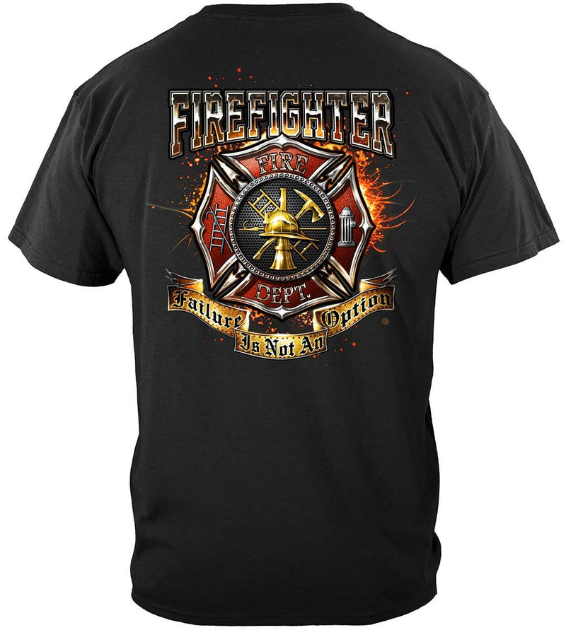 Firefighter Failure Is Not An Option Premium Hooded Sweat Shirt