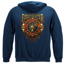 Firefighter Flames Gold Shield Premium Long Sleeves