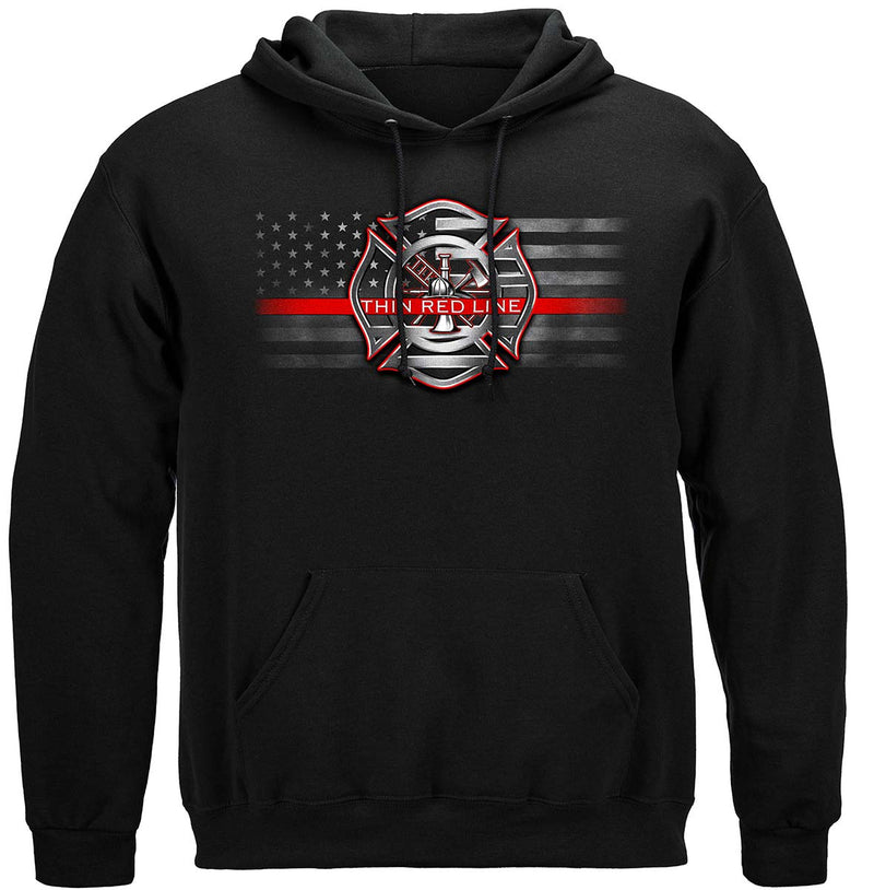 Firefighter American Flag Thin Red Line Premium T-Shirt