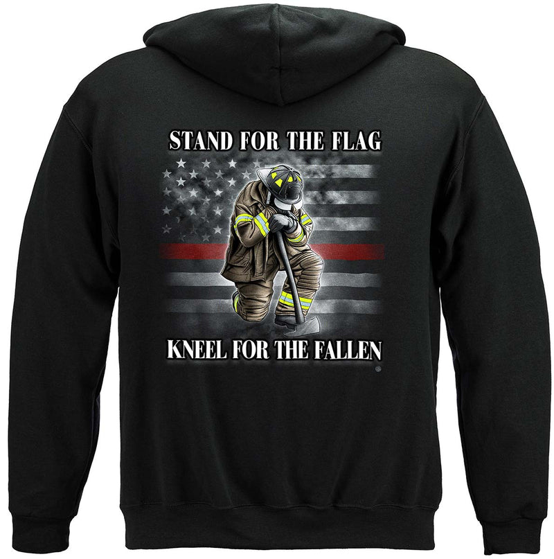 Firefighter I Stand for the Flag kneel for the fallen Premium Long Sleeves