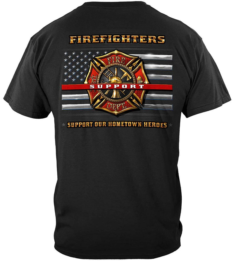 Firefighter Support Premium Hooded Sweat Shirt