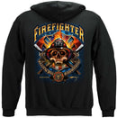 Firefighter Patriotic Patriot Skull Premium Long Sleeves