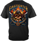 Firefighter Patriotic Patriot Skull Premium T-Shirt