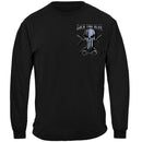 Law Enforcement Back the Blue Freedom Skull Premium Long Sleeves
