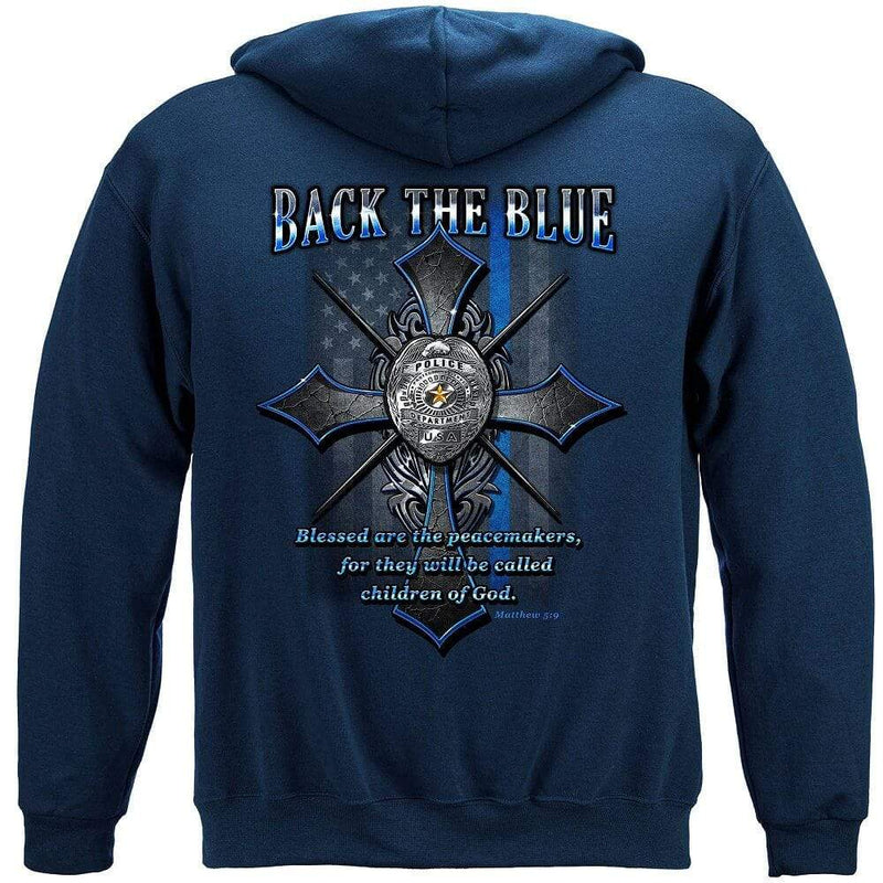 Back the Blue Matthew 5:9 Christian Shirt Premium T-Shirt