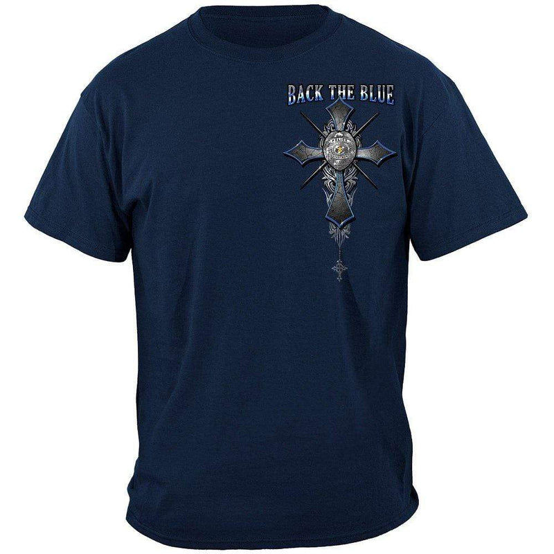 Back the Blue Matthew 5:9 Christian Shirt Premium T-Shirt