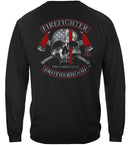 Firefighter Brotherhood Skull thin Red line Premium Long Sleeves