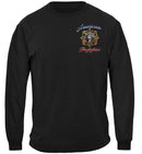Firefighter Vintage Tattoo Art Premium Hooded Sweat Shirt