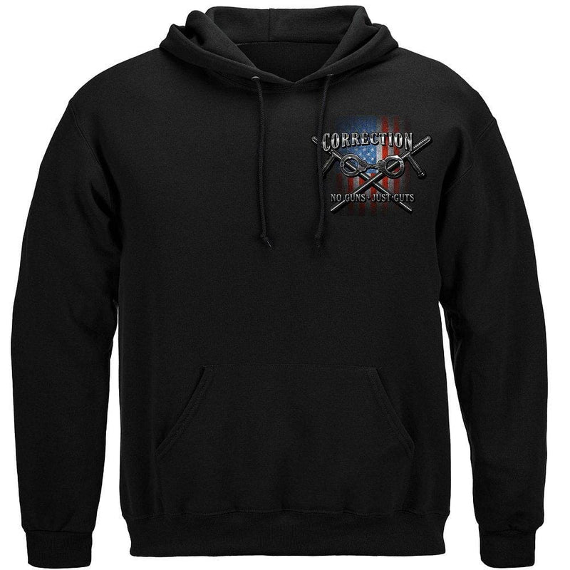Skull of Freedom Corrections Officer Premium Hooded Sweat Shirt