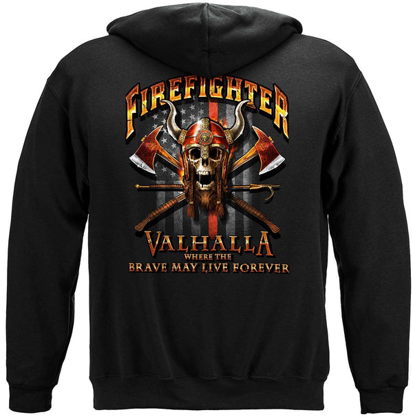 Firefighter Viking Premium Hooded Sweat Shirt