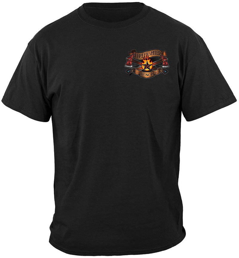 Firefighter Tattoo Vintage Ink Premium Long Sleeves