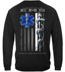 American EMS First Responder Ghost Flag Premium Long Sleeves