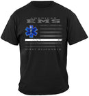 American EMS First Responder Ghost Flag Premium Long Sleeves