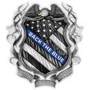 Law enforcement Back the Blue Virtue Respect Honor Premium Reflective Decal