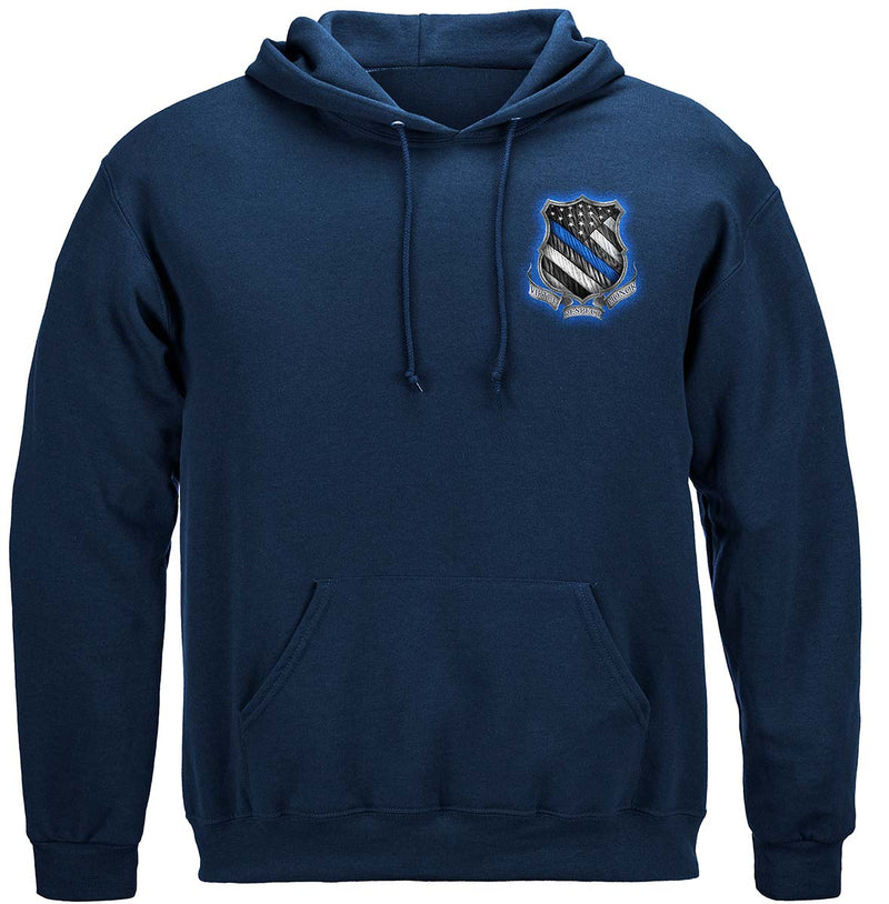 Law enforcement Back the Blue Virtue Respect Honor Premium Long Sleeves