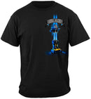Firefighter 9-11 20 Year Never Forget Soldier Cross T-Shirt