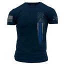 Blue Line Flag T-Shirt