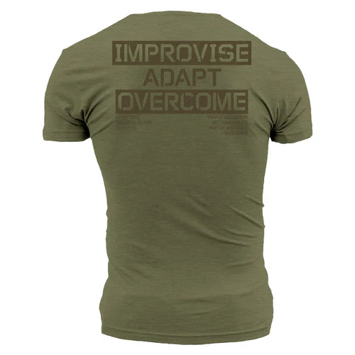 Improvise Adapt Overcome T-Shirt - Military Green