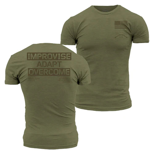 Improvise Adapt Overcome T-Shirt - Military Green