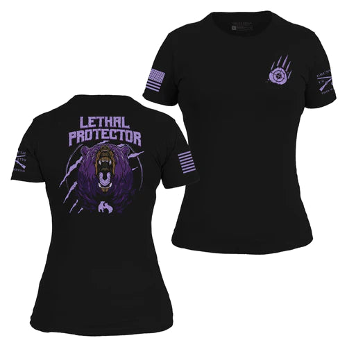 Women's Lethal Protector Slim Fit T-Shirt- Black