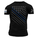 Men's Support Blue Line Tee
