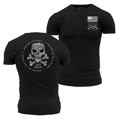 Death Paisley T-Shirt - Black