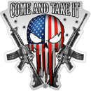 Skull Of Freedom Decal