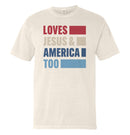 Loves Jesus & America Too Bold (Front)