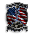 Soldiers Cross Reflective Decal