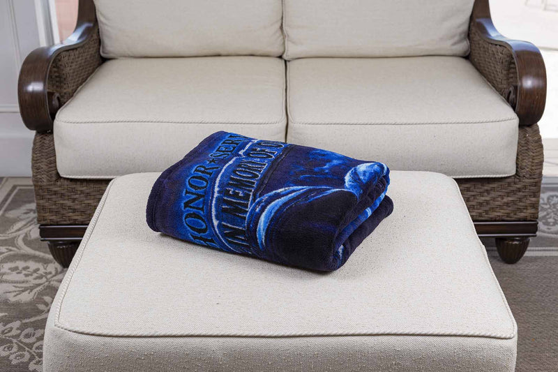 Never Forget Fallen Soldier Premium Blanket