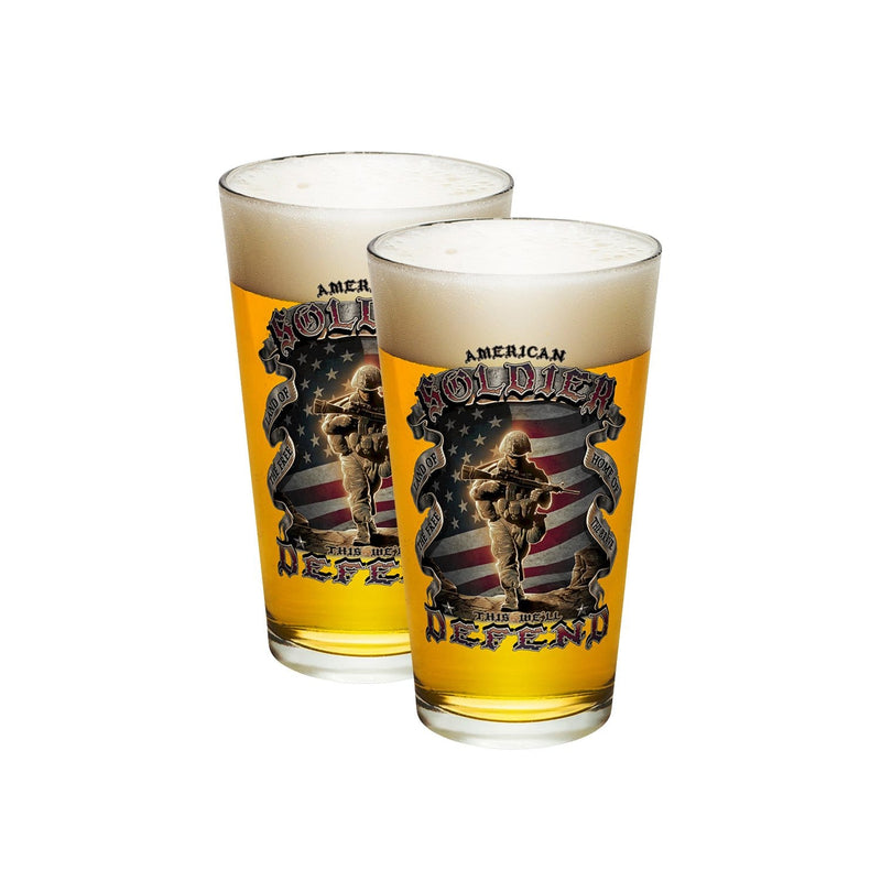 American Soldier Pint Glass