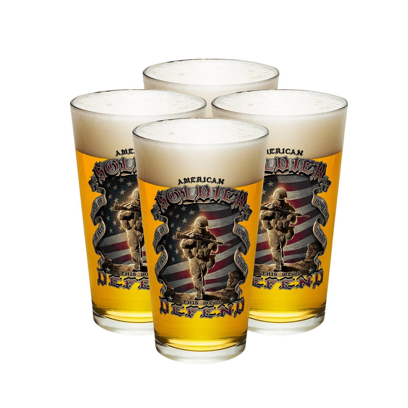 American Soldier Pint Glass