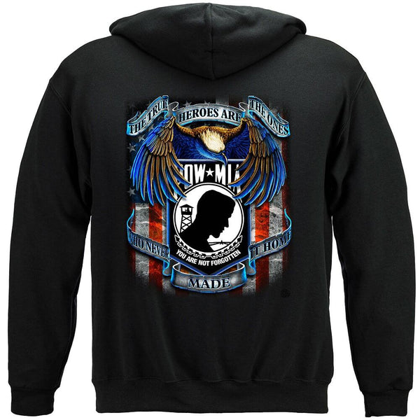 True Hero Pow Mia Premium Men's Hooded Sweat Shirt