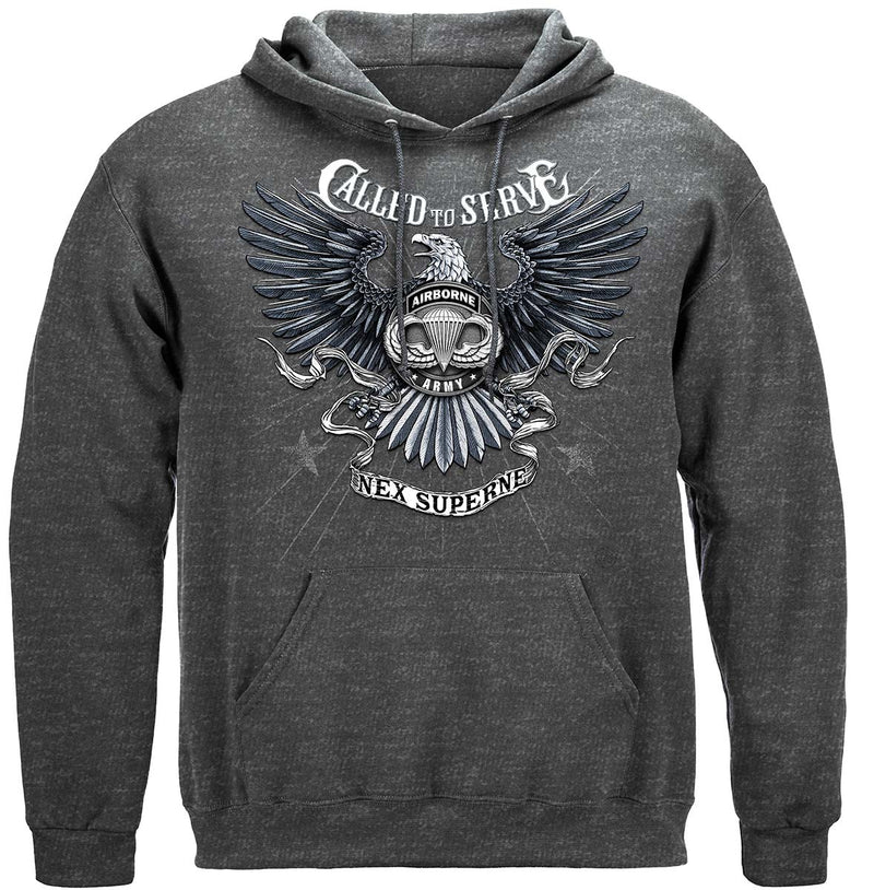 Call To Serve Air Born Premium Hooded Sweat Shirt