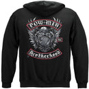 Pow Mia Biker With Rockers Silver Foil Premium T-Shirt