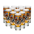 Double Flag Eagle POW Shooter Shot Glass