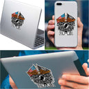 Double Flag Eagle POW Reflective Decal