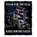 I Stand For The Flag Kneel For The Fallen Blanket