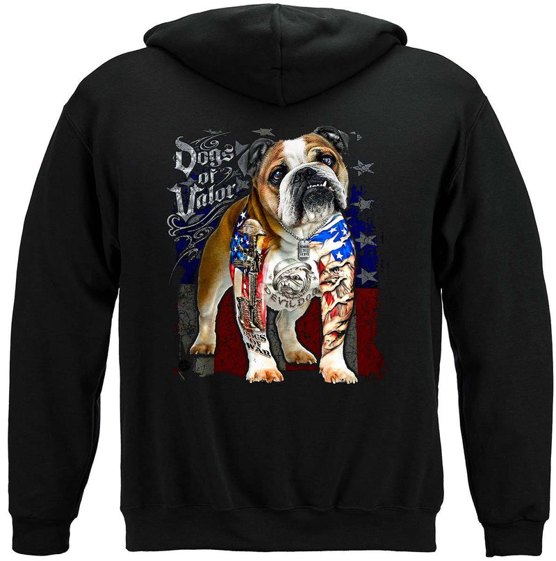 Dogs Of Valor Bull Dog Premium Long Sleeves