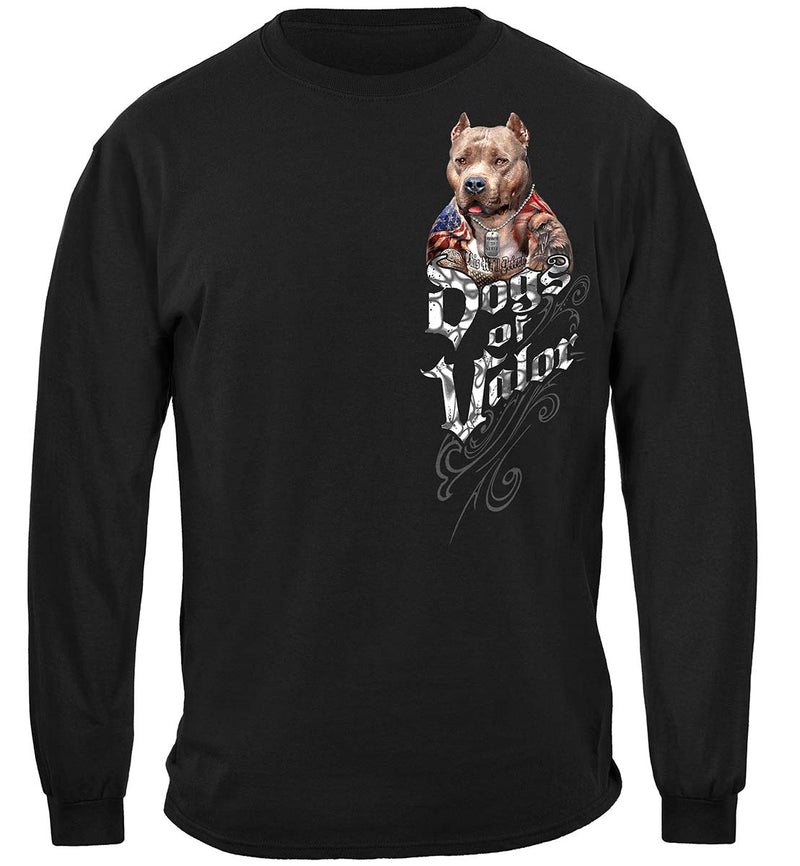 Dogs Of Valor This We'll Defend Pit Bull Premium Long Sleeves