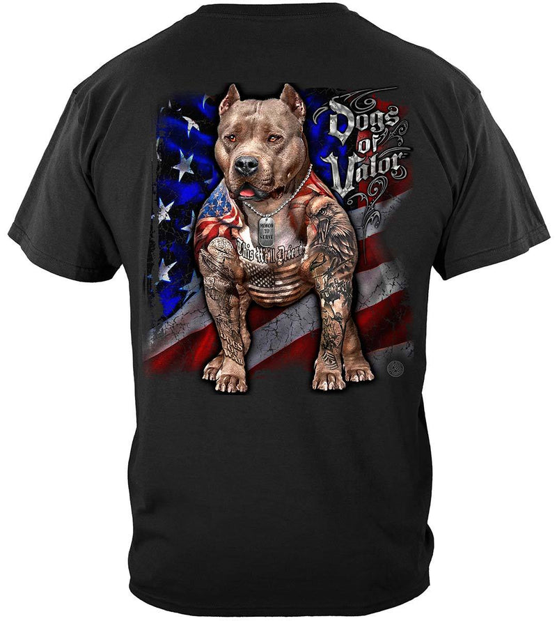Dogs Of Valor This We'll Defend Pit Bull Premium Long Sleeves