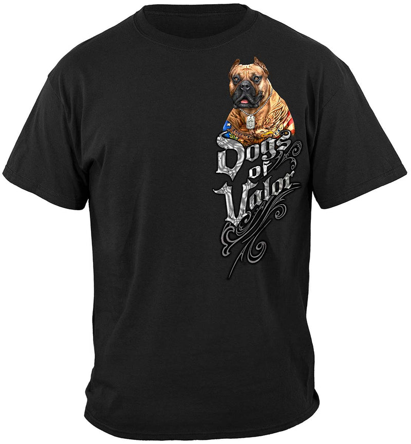 Dogs Of Valor American Made Pit Bull Premium Long Sleeves