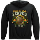 Vietnam Proud To Have Served Premium Men's Hooded Sweat Shirt
