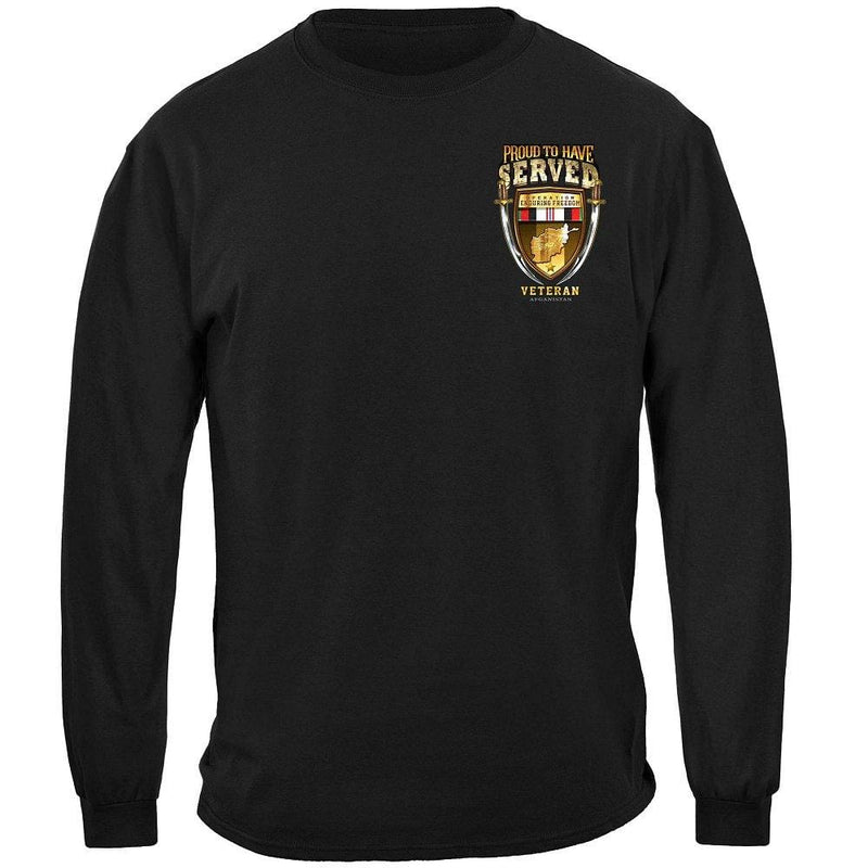 Proud To Have Served Enduring Freedom Premium Men's Hooded Sweat Shirt